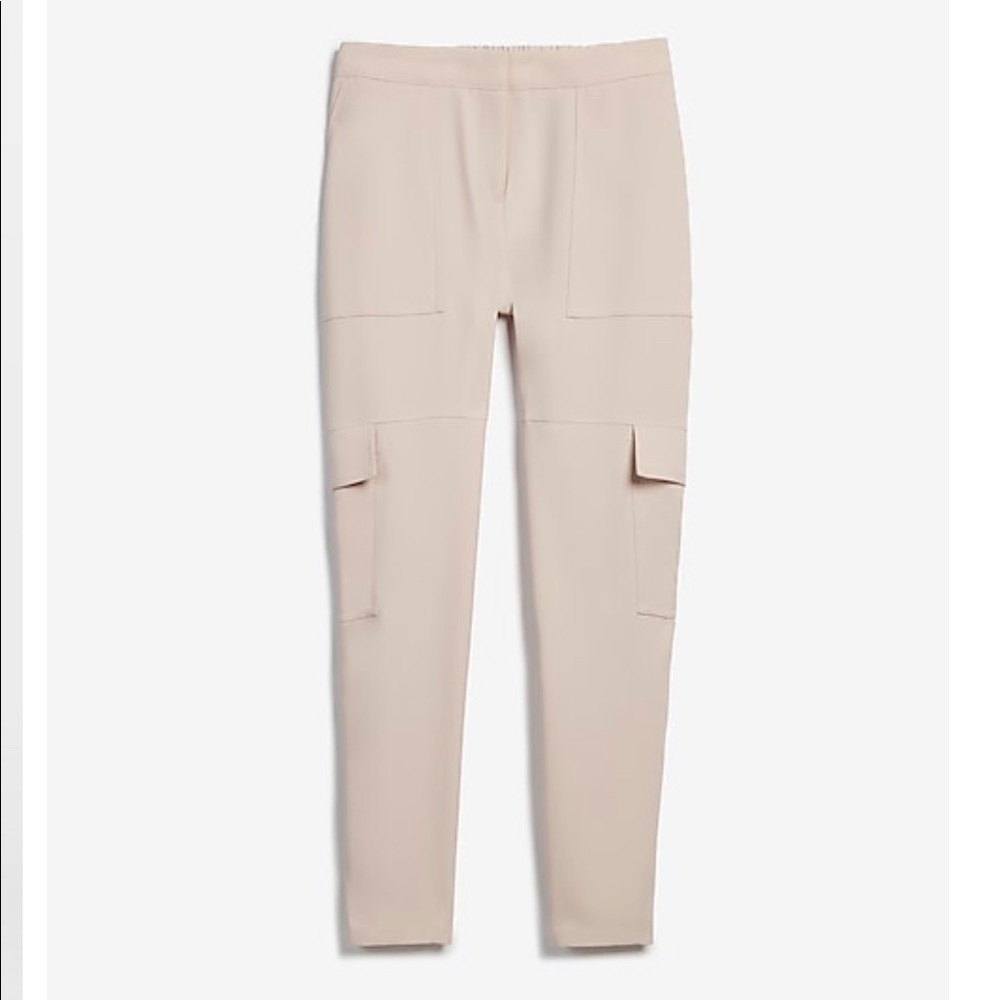 Cropped mid rise utility pant